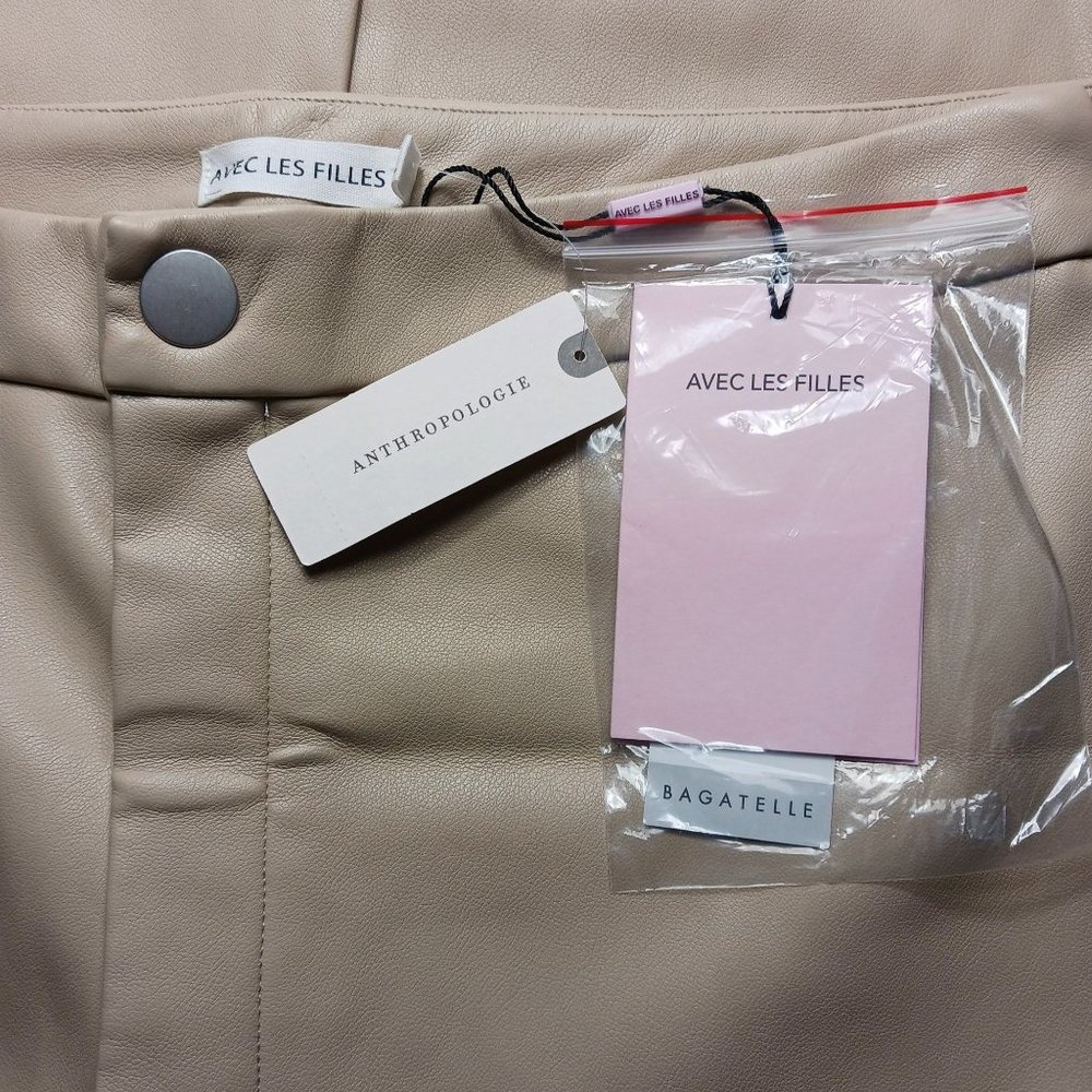 Anthropologie Avec Les Filles Arden Slim Faux Leather Pants - Picture 8 of 11